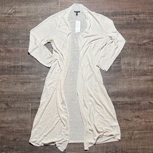 NWT Eileen Fisher Light Cream Drape Cardigan